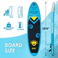 thumbnail image 2 of Inflatable Stand Up Paddle Board, 10’6” x 33” x 6” Inflatable Paddle Board with Premium Aluminum Paddle, Pump, Safety Rope, Repair Kit, Backpack, Non-Slip Comfortable Deck for Youth & Adults, 2 of 7
