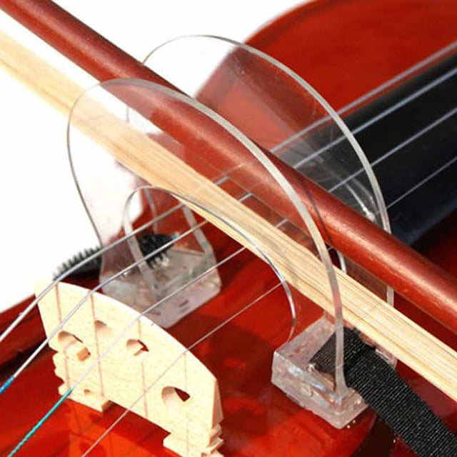 RENACLIPY Violin Bow Collimator Guide Lightweight Transparent Plastic for Self Bowing Practice and Skill Improvement