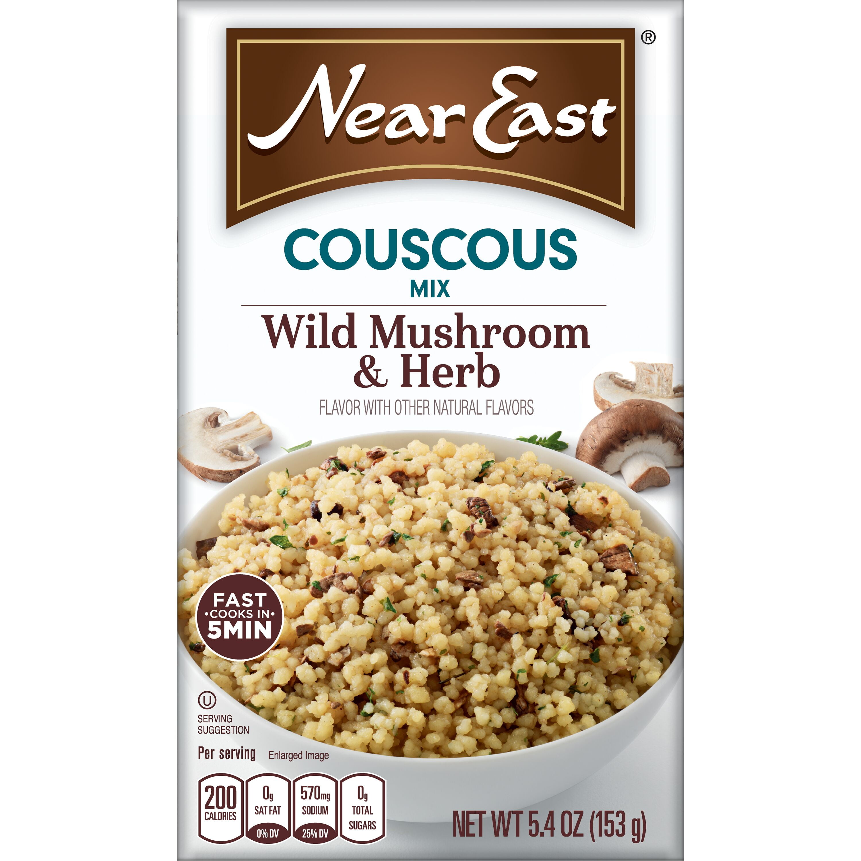 Near East Couscous Mix Wild Mushroom & Herb Flavor, 5.4 oz
