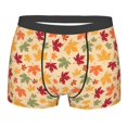 thumbnail image 5 of Uemuo Autumn Maple Leaves Pattern Men's Boxer Briefs,Trunk Anti-Chafing,Comfortable, Durable, and Stylish Underwear-Large, 5 of 9