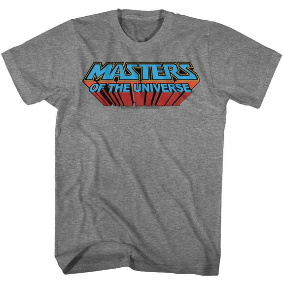 Masters Of The Universe Logoretro Graphite Heather Adult T-Shirt 4Xl