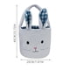 thumbnail image 2 of Small Easter Baskets, Adorable Bunny Easter Basket with Plush Ears and Handle Perfect for Kids' Egg Hunts and Holiday Decorations, Easter Gifts That Both Boys and Girls Need (Blue), 2 of 2