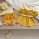 thumbnail image 3 of Ropa de verano para niñas, Body infantil bordado Floral, Top bonito de una pieza para bebés + Bloomer, traje de 2 uds para hermanas, 3 of 6