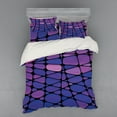 thumbnail image 2 of Ambesonne Abstract Bedding Set 3 Pcs, Stained Graphic Drops, Twin, Purple Pink Black, 2 of 3