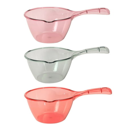 

3Pcs Thicken Water Spoon Long Handle Baler Plastic Water Ladle Home Water Scoop