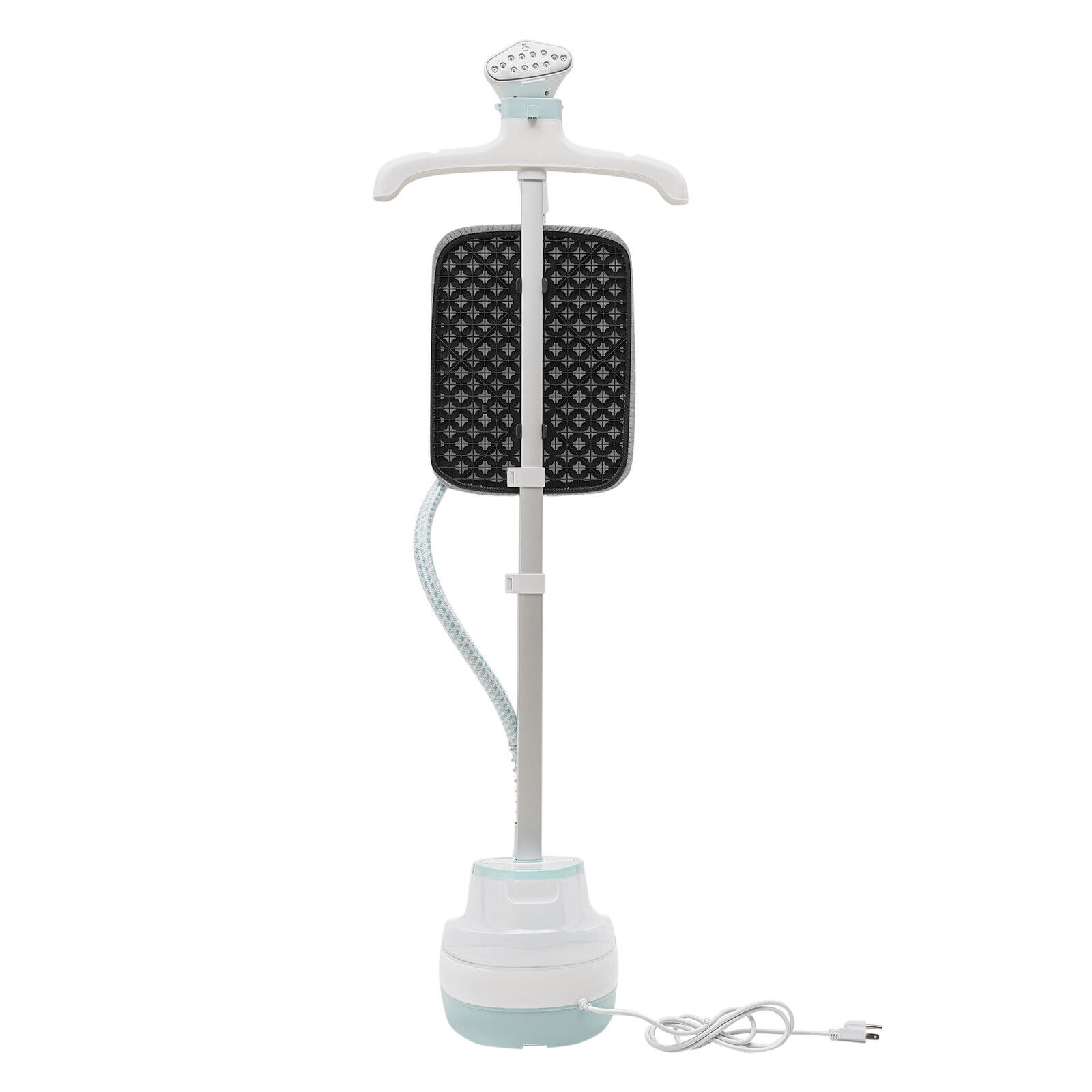 Standing Garment Steamer - Garment Hanger Steamer for Clothes Standing Flat Hanging with Ironing Board 98℃ - 10 Level Adjustment, Heats in 45 Seconds for 60+min Continuous Steaming (White)