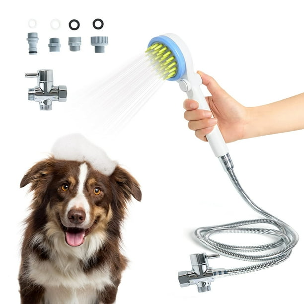Tresperros Pet Shower Attachment,Dog Shower Attachment with Shower Hose