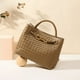 thumbnail image 4 of Bolso de mano de gran capacidad de alta gama para mujer, bolso tejido a mano sencillo y personalizado, bolso de mensajero práctico que combina con todo, 4 of 6