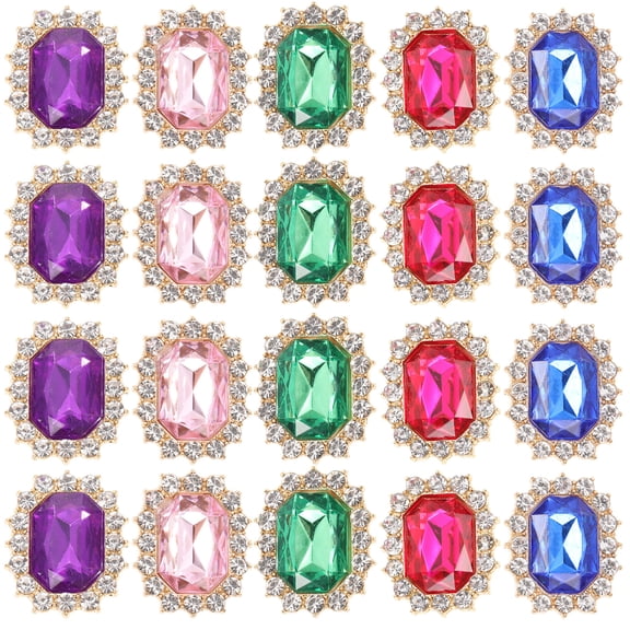 20 Pcs Shoelace Accessories Bling Boot Inserts for Women Charms Laces Shoelaces Clip Decorations Clips