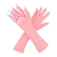 thumbnail image 1 of Guantes de peluche con forma de garra de gato, accesorios de disfraz, guantes con forma de pata de oso para actuaciones en el escenario. Rosa, 1 of 9