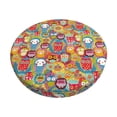 thumbnail image 1 of Disketp Boho Cute Owls Funda Redonda para Taburete, Funda de Cojín para Silla de Bar Suave y Elástica-13 inch, 1 of 7