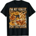 thumbnail image 2 of 100% Cotton On My Knees Funny Crab Rangoon Meme Bootleg Graphic T-Shirt, 2 of 5