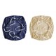 thumbnail image 1 of 2 piezas Fundas para asientos de silla Funda protectora para silla de oficina Cojín para silla de ordenador beis azul oscuro, 1 of 5