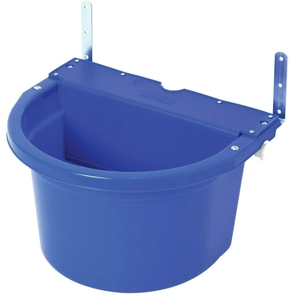 Little Giant 20Qt Fence/Wall Flat Back Feeder Blue