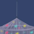 thumbnail image 4 of Canopy for Girls Bed with Pre-Glued Glow in The Dark Unicorns - Princess Mosquito Net Room Decor - Kids & Baby Bedroom Tent with Galaxy Lights - 1 Opening Canopy Bed & Hanging Kit Included, 4 of 12