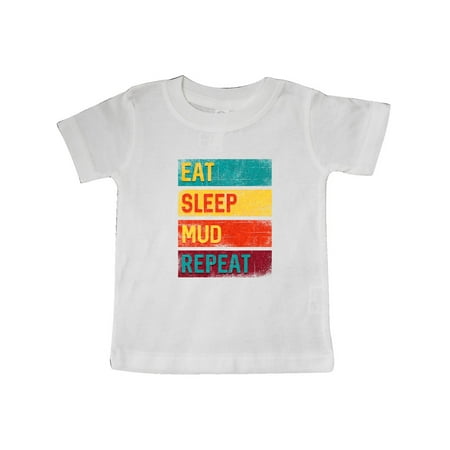 

Inktastic Motocross BMX Off Road Eat Sleep Mud Repeat Gift Baby Boy or Baby Girl T-Shirt