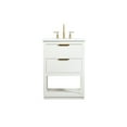 thumbnail image 3 of 24 inch single bathroom vanity in white, 3 of 8