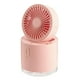 thumbnail image 2 of Mini ventilador portátil plegable con tanque de agua grande de 300 ml y luz nocturna colorida para escritorio. Rosa, 2 of 9