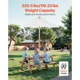 thumbnail image 3 of VEVOR Kids Picnic Table with Umbrella, 3-in-1 Sand & Water Table, Outdoor Wooden Table and Bench Set with 2 Trays, 4-People Patio Dining Furniture for Garden, Backyard and Porch (Walnut), 3 of 9