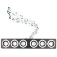 thumbnail image 4 of Spptty Barre de Son HiFi Portable 2.0 Canaux MDF Extérieur Bluetooth avec Accessoires Inclus, Noir, 4 of 8