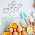 thumbnail image 3 of Shisuyan 6Pcs Stainless Steel DIY Molds Cookie Biscuit Molds Baking Tools (Silver), 3 of 8