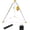Yellow rope | 2-pack, variant on 2 Pack Retractable Belt Stanchions - Crowd Control Queue Posts with 6.5FT Belts for Airport Store and Event Line Management
