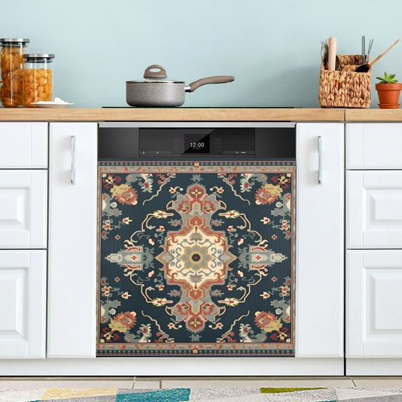 Beautiful Mandala Dishwasher Magnet Cover Magnetic Fridge Door Cover Home Kitchen Decor 23"x 26"
