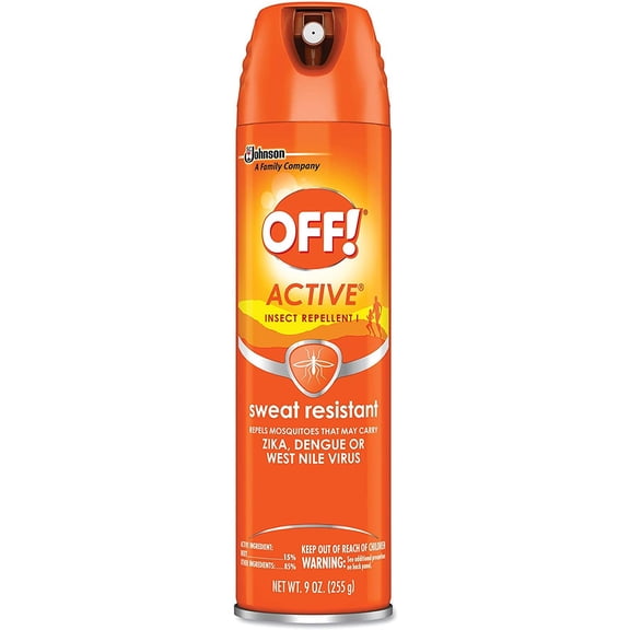 Diversey Off! Active Insect Repellent Spray - Sweat Resistant, Unscented - 12 Pack, 6 oz
