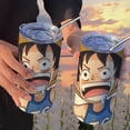 thumbnail image 3 of Botella de agua de One Piece Monkey D. Luffy Roronoa Zoro, taza de café con pajita, 420 ml, acero inoxidable, dibujos animados de anime, portátil, 3 of 5