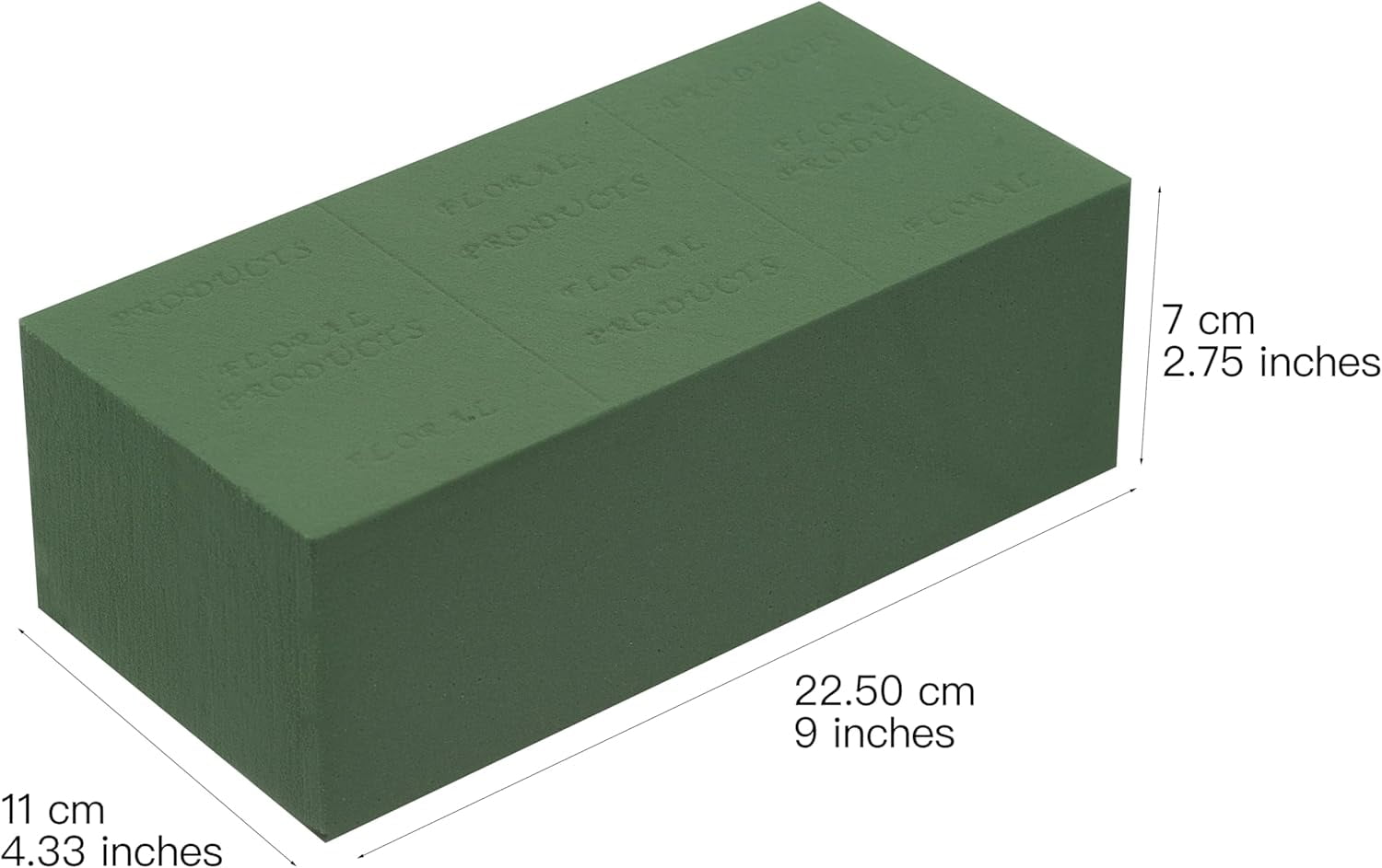 6pc Wet Fresh Floral Foam Blocks Green Florist Foam Bricks 8.9(L) X 3.9(W) X 3(H) for Spring Fresh Flower Arrangement and Crafts Supply