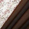 thumbnail image 2 of Mainstays Curtain and Sheers Set, 4 Panels, Brown, 27.5" W x 63” L, 2 of 9