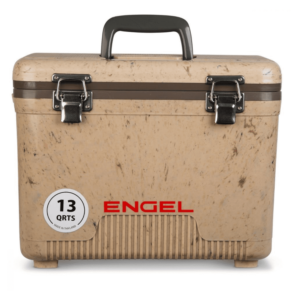 Engel 13 Quart Lightweight Fishing Dry Box Cooler with Shoulder 
