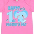 thumbnail image 4 of Inktastic Happy 1st Fathers Day with Elephant Girls Baby Bodysuit, 4 of 5