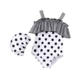 thumbnail image 1 of FhsagQ Maillot de Bain une Pièce pour Filles Maillot de Bain Maillot de Bain une Pièce pour Filles Mode Mignon Protection Éruption Cutanée pour Enfants Maillot de Bain Blanc Taille 2-3 Ans, 1 of 9