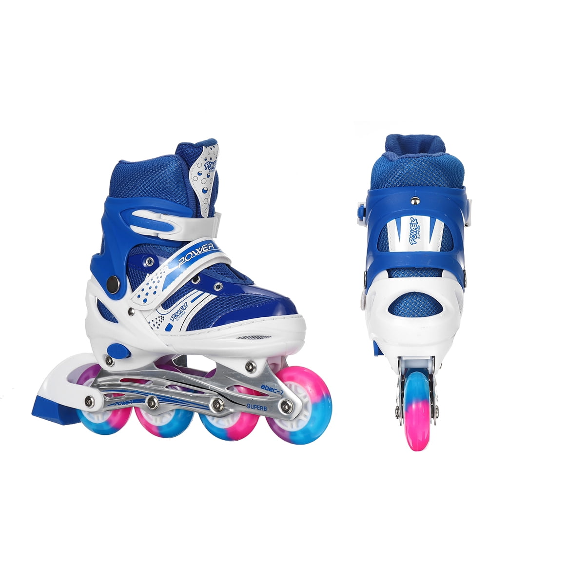 Adjustable Kids Light Up Inline Skates For Girls Boys Beginner