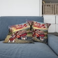 thumbnail image 2 of Be My Valentine's Bulldog Truck Full of Love Flower Balloon Pillow Cushion Double Sided Dog Lover Gifts Idea Throw Pillow - 02029, 2 of 4