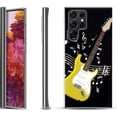 thumbnail image 1 of Slim-Fit Fashion Gel Phone Case for Samsung Galaxy S22 Ultra 5G, by OneToughShield ® - Guitar Yellow, 1 of 4