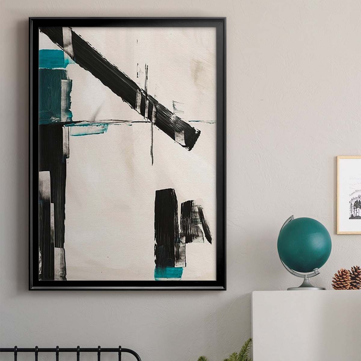 Geometry Notes III Premium Framed Print, in Gold, Black, or Silver - Ready to Hang