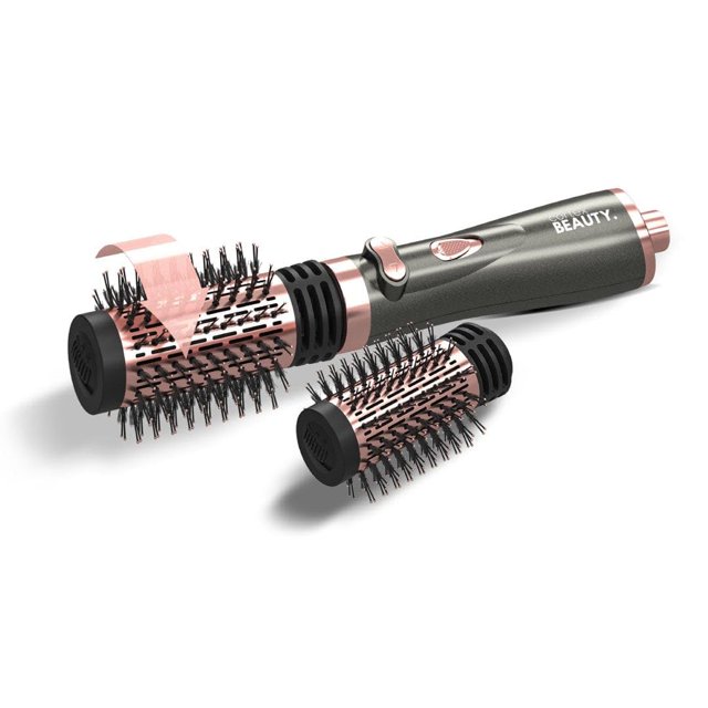 Cortex Beauty 2-in-1 Revolving Hot Brush (Gray Rose Gold)