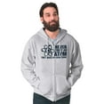 thumbnail image 5 of Never Trust an Atom Science Nerd Geek Zip Up Hoodie Men's Women's Brisco Brands M, 5 of 6