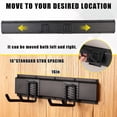 thumbnail image 6 of Garvee 48" Garage Tool Organizer Wall Mount, Heavy-Duty Garden Tool Storage Organization System with 8 Adjustable Hooks & 2 Straps for Garage Basement Yard Shed (13 Pcs) Black, 6 of 8