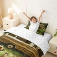 thumbnail image 3 of Catabedysis Retro Camper Twin Duvet Cover,Rustic Farmhouse Adventure Twin Bedding For Boys,Multicolor,Reversible,2pcs,1 Duvet Cover and 1 Pillowcase, 3 of 6
