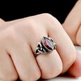 thumbnail image 3 of Anillo Sonducket de Cristal para Hombre Ceremonia de Boda Estilo Retro Talla 11, 3 of 6