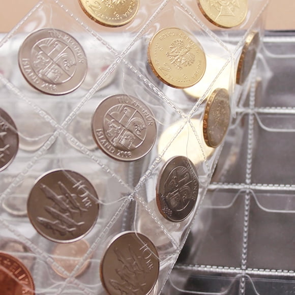 Álbum De Monedas, Soporte Para Colección, Libro Con 250 Bolsillos, Almacenamiento De 10 Páginas Para Coleccionistas De Monedas