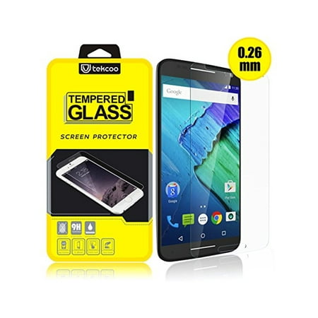 Moto X Pure Edition/ Moto X Style Screen Protector, Premium [Tempered Glass] 0.26mm Ultra Thin HD Clear 9H Hardness Anti-Scratch Screen Protector Skin For Motorola Moto X Style (Best Screen Protector Moto X Pure)