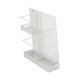 thumbnail image 4 of Soporte de hierro de pie, organizador portátil, soporte de gran capacidad con Blanco, 4 of 9