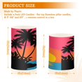 thumbnail image 3 of Electronic Candles Light Combination 3x5In, 3x4In Flameless Candles Plastic Festive Decoration Party Christmas Decoration Sunset Coconut, 3 of 7