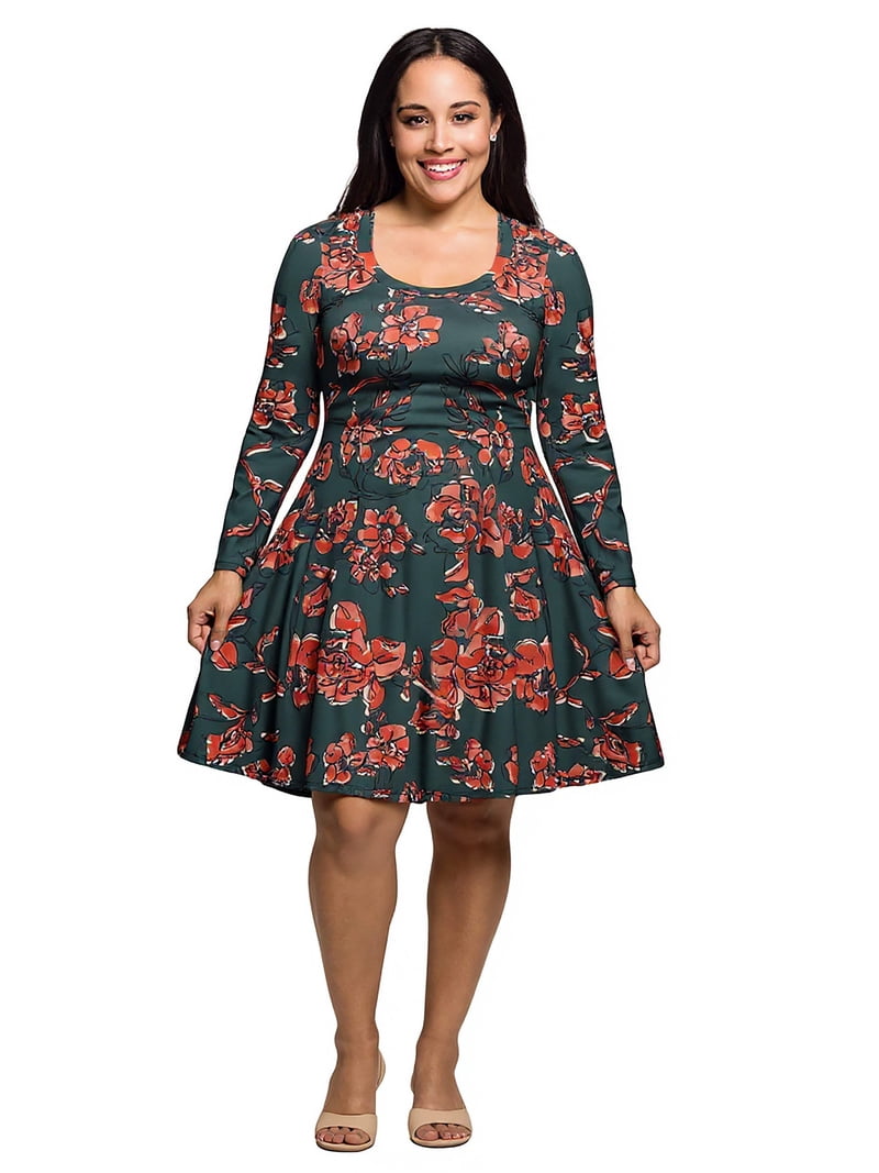 skater dress plus size pattern Underbust Skater Dress PDF Sewing Pattern, Sizes XXS-XXXL