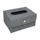 thumbnail image 4 of Estuches de pañuelos de cuero de PU Organizador plegable Servilletas de papel impermeables Almacenamiento para Gris, 4 of 6