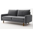 thumbnail image 5 of Koby Home Sectional Sofa Sleeper Couch 3-Seater Sofas 70" Couches for Living Room Ash Gray, 5 of 7